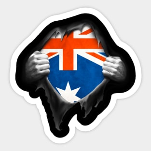 Australia Flag Australian Roots DNA Pride Gift Sticker